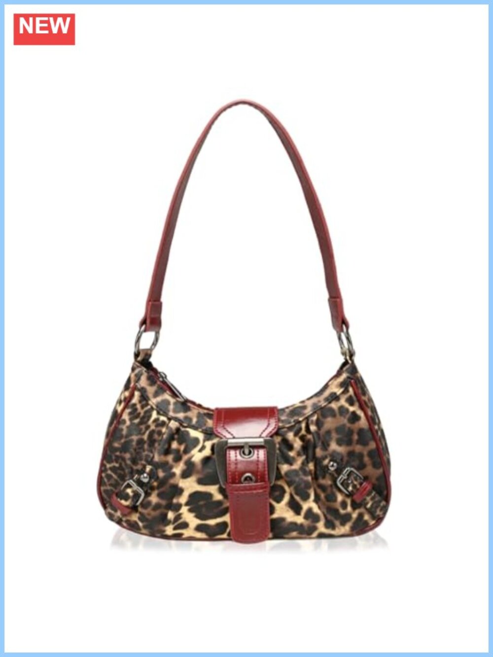 Vegan Leather Shoulder Bag Small Y2K Hobo Clutch Top Handle Handbag Purse